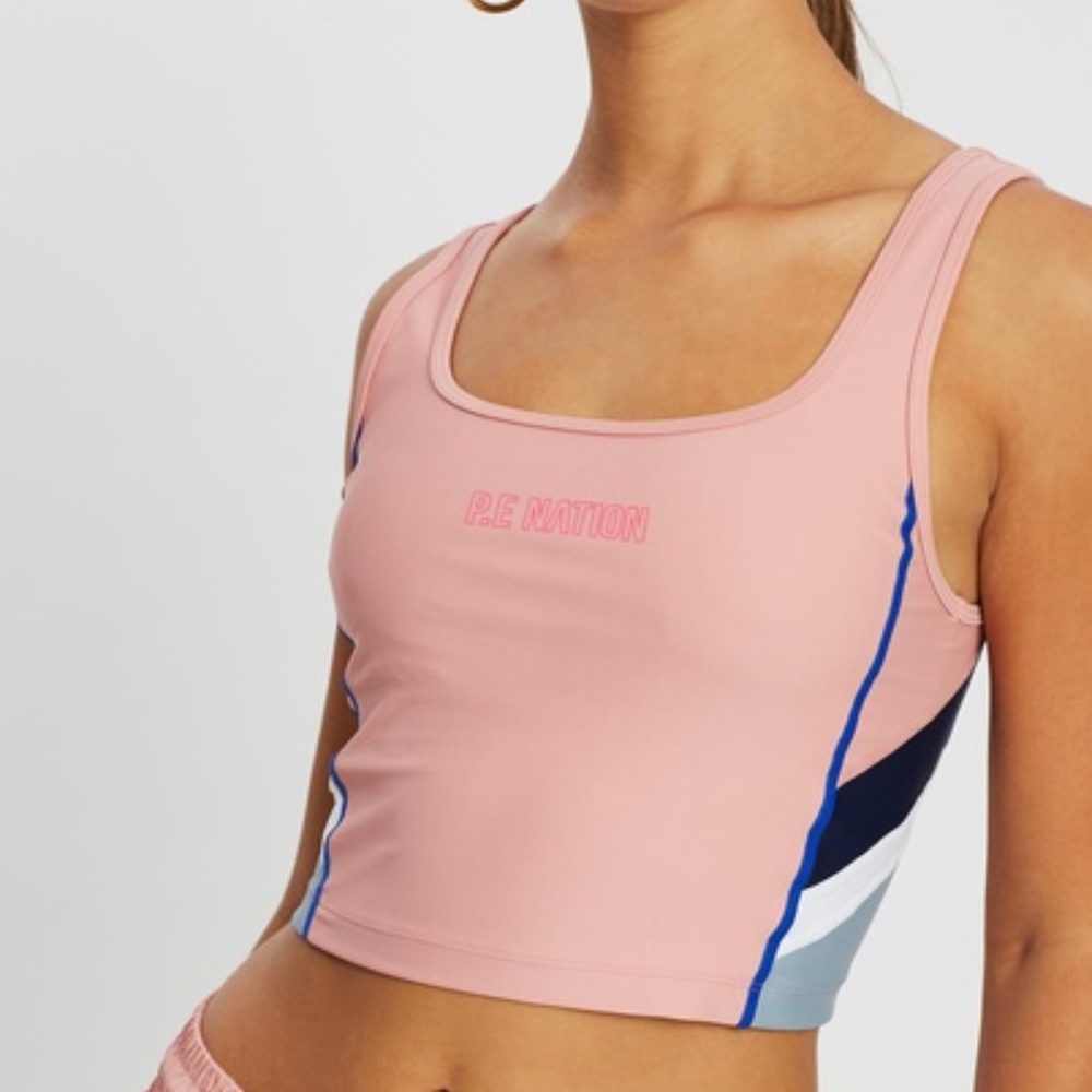 PE NATION Flex It Tank Pink Pale